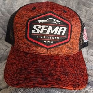 New 2023 SEMA Red/ Black Snap Back Baseball Cap